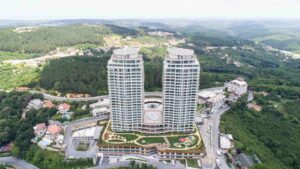Beykoz’da 20 dönümlük arsa alanına kurulan Acar Blu projesindeki Koru