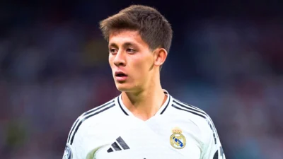 Arda Güler, Real Madrid’in Athletic Bilbao’yu 4-2 yendiği maçta 73.