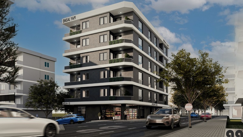 Arslan Apartmanı 2, Tekirdağ Çerkezköy Kızılpınar Gültepe Mahallesi’nde modern mimariyle