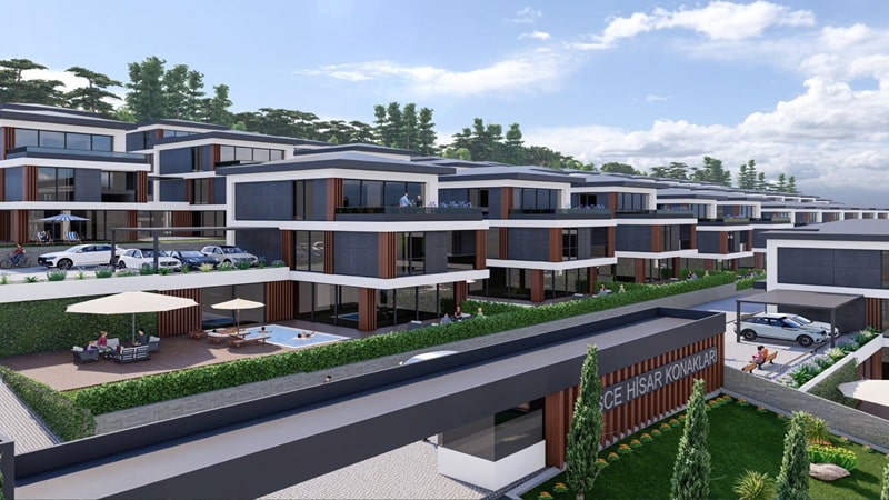 Asce Hisar Villaları, Gaziantep Şahinbey Küçükkızılhisar Mahallesi’nde modern mimariyle hayata