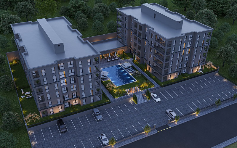 Avlu Kayapa konut projesi merkezi konumu ve konforlu yapısı ile