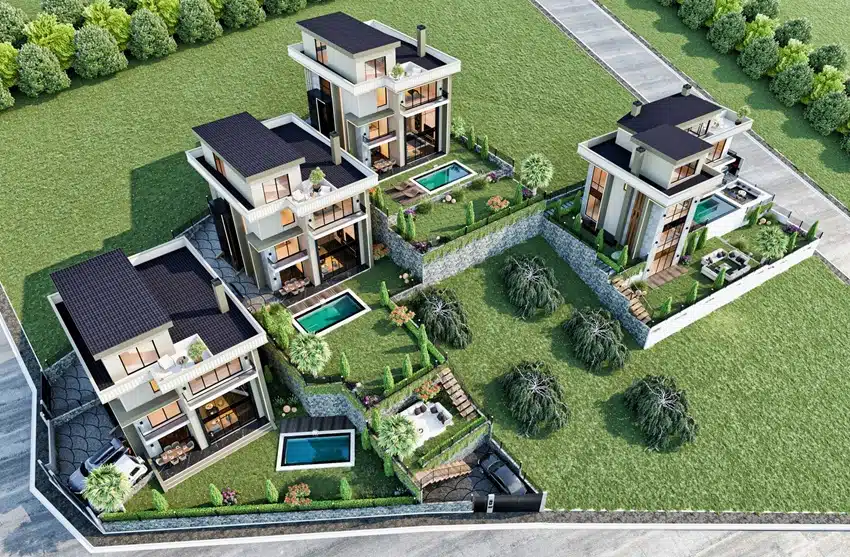 Bahçem Bahçecik projesi, Zekioğulları İnşaat tarafından Kocaeli Başiskele’de 6+2, deniz