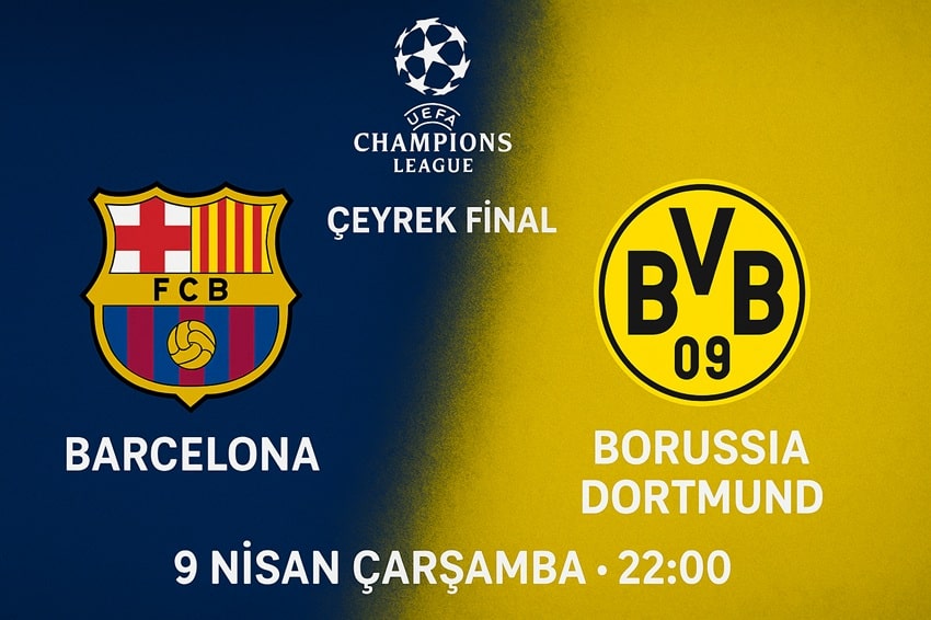 UEFA Şampiyonlar Ligi çeyrek finali, futbolseverlerin heyecanla beklediği dev bir