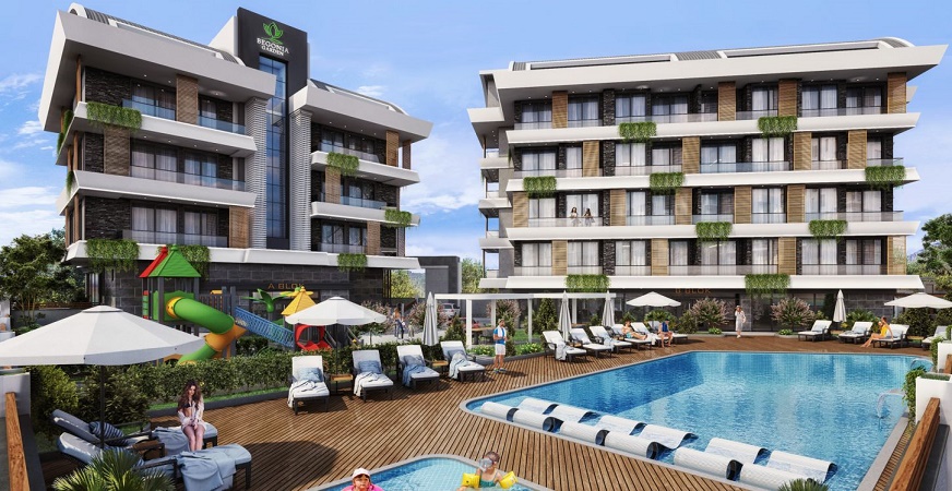 Begonia Garden Alanya projesi lüks yapısı ve konforlu yaşam alanlarıyla