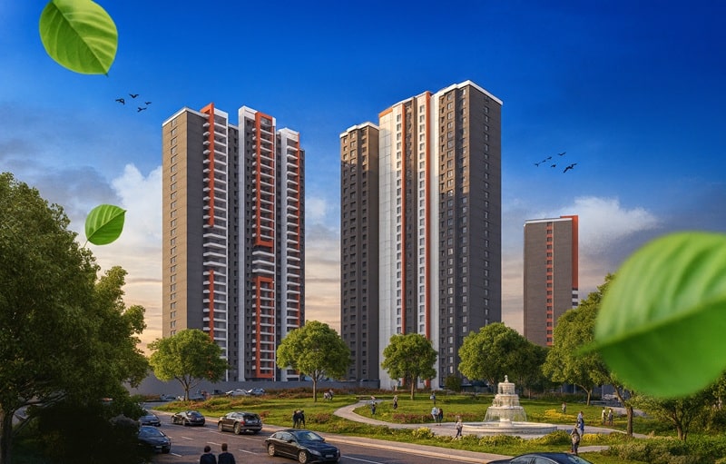 Can Panorama, RH Can İnşaat güvencesiyle yükseliyor. Projede daire tipleri