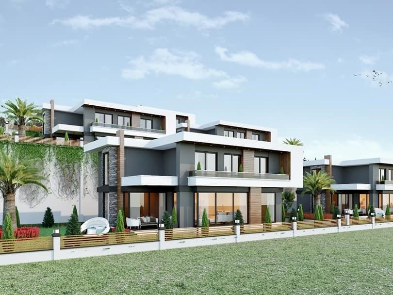 Çare Yapı Tepe Homes projesindeki şehir manzaralı modern villalar satışa