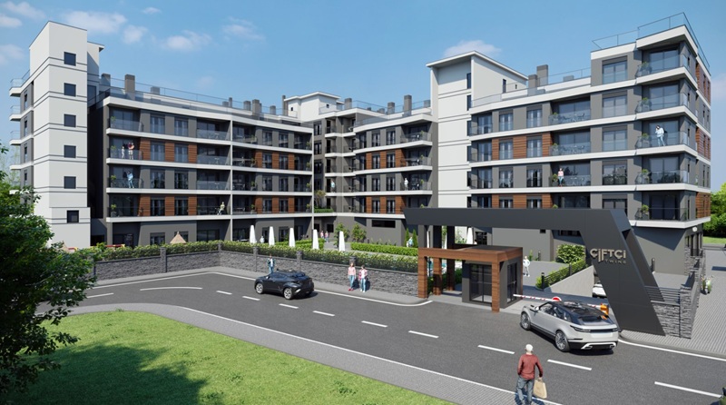 Çiftçi Suites, İzmir Buca Çamlıkule Mahallesi’nde modern mimariyle hayata geçirilmektedir.