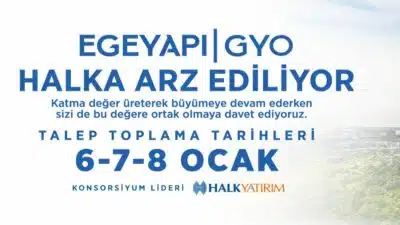 EgeYapı Avrupa GYO, Borsa İstanbul’da 14 Ocak 2025 tarihi itibarı