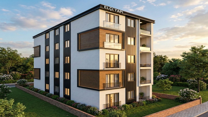 Elçi Yapı Dicle Apartmanı, Bayburt Merkez Şingah Mahallesi’nde modern mimariyle