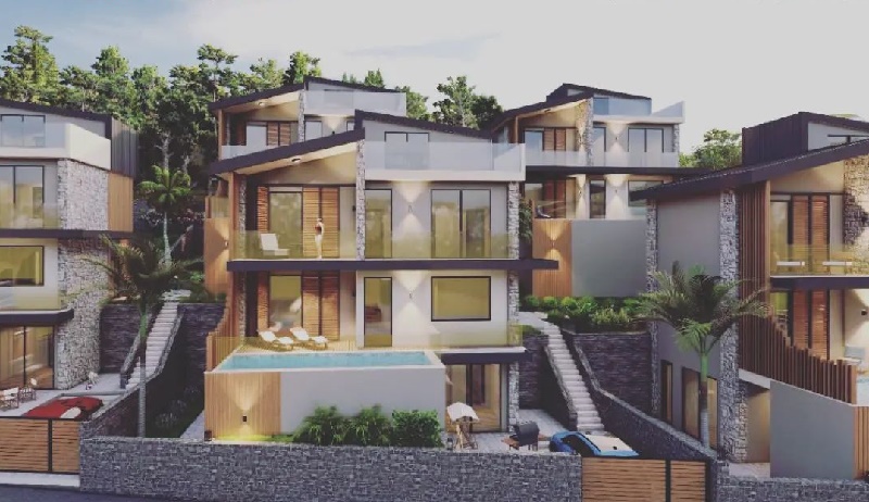 Floresta Villaları Edremit projesi modern mimari yapısı ve ultra lüks