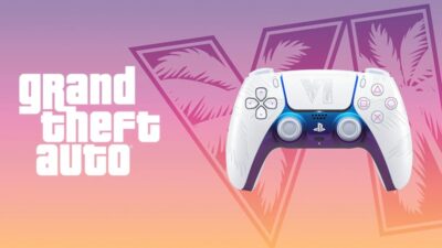 GTA 6 Özel DualSense Kontrolcüsü, Sony tarafından tanıtıldı. Siyah ve