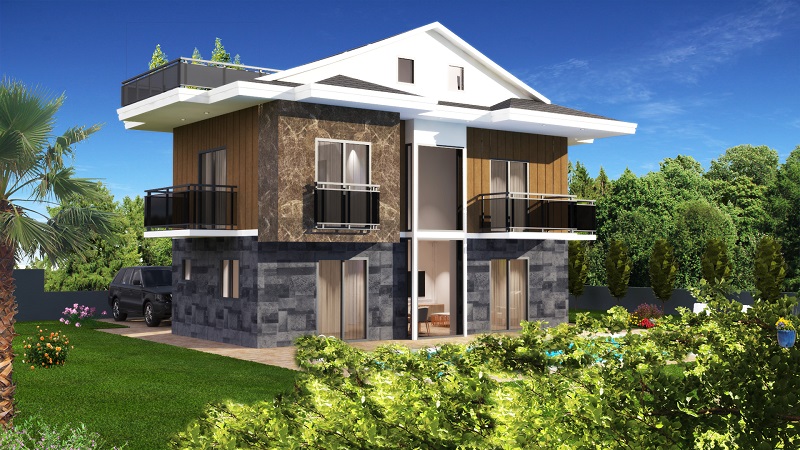 Galaksi Villaları Fethiye projesi kaliteli yapısı ve farklı tasarımı ile sahiplerini