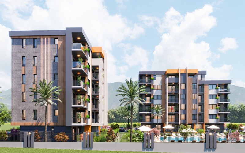 Göktuğ Kılıçhan Sitesi, Antalya Aksu Güzelyurt Mahallesi’nde modern mimariyle hayata