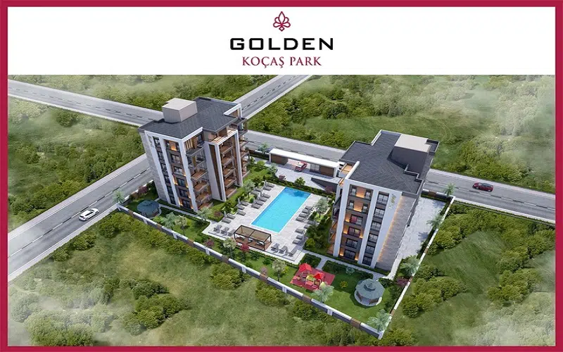 Golden Koçaş Park konut projesi modern mimarisi ve kaliteli malzemelerle