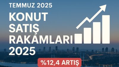 Temmuz 2025’te Türkiye genelinde konut satışları yıllık bazda %12,4 artarak