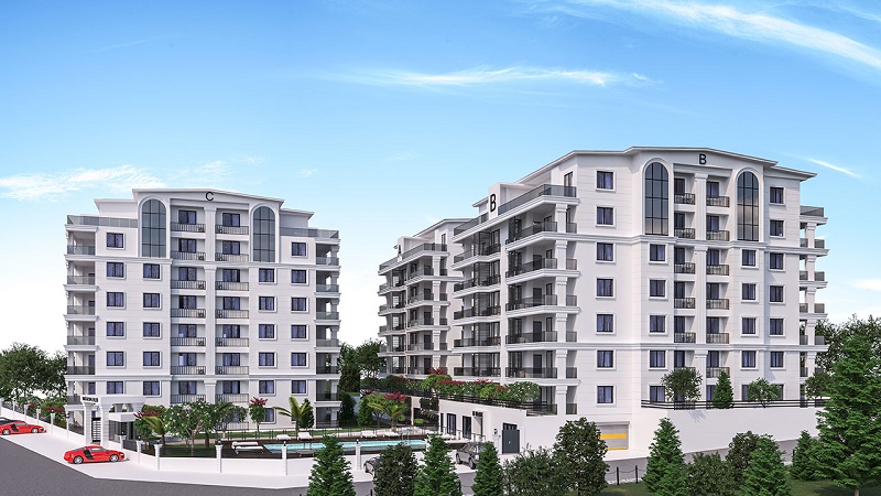 Level Kayapa projesi modern mimari yapısı ve lüks yaşam alanlarıyla