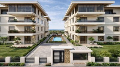 Lion Life Sitesi, Hatay Arsuz Karaağaç Şarkkonak Mahallesi’nde modern mimariyle