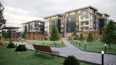 ONUR Grup imzasıyla Akşehir Yarenler Mahallesi’nde yükselen Mahal Pera, 42.000