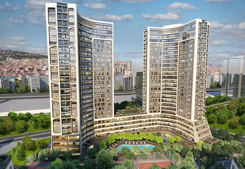 Medyan Kadıköy projesi Kadıköy-Fikirtepe hattında yükselmektedir. Projede 1+1’den 4+1’e daire