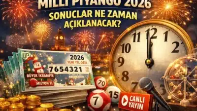 Milli Piyango 2026 yılbaşı özel çekilişi için sonuçların açıklanacağı tarih