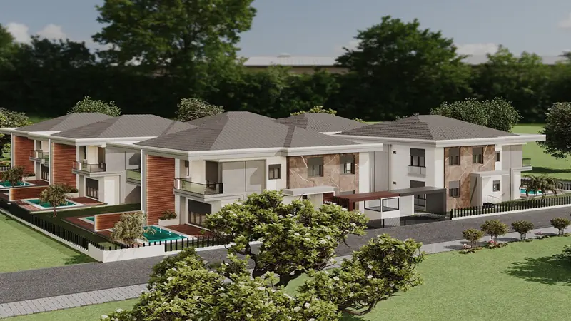 Riff Port Villas satılık villa fiyatları Riff Port Villas, Antalya Döşemealtı Altınkale Mahallesi’nde modern mimariyle hayata