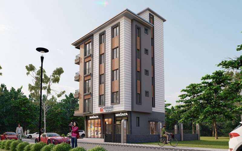 Şahin Apartmanı Zile, Tokat Zile Şeyhali Mahallesi’nde modern mimariyle hayata