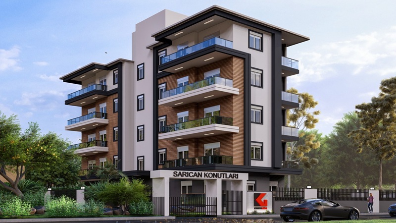 Sarıcan Konutları, Antalya Elmalı Yeni Mahallesi’nde modern mimariyle hayata geçiriliyor.