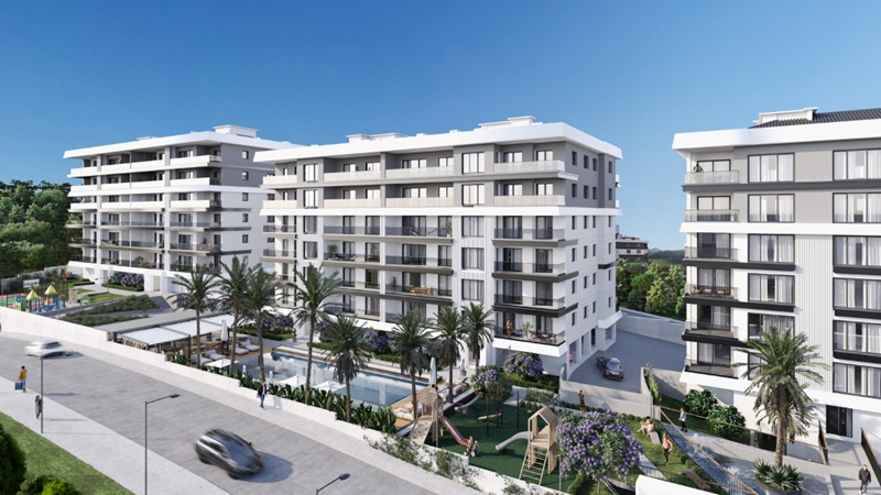 Sunrise Residence, Manisa Turgutlu Ergenekon Mahallesi’nde modern mimariyle hayata geçirilmiştir.