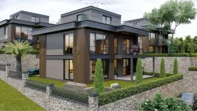 Kocaeli İzmit Kabaoğlu’nda yükselen Vadi Suit Evleri 2, lüks villaları