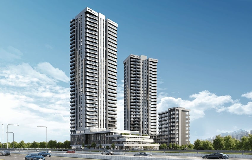 Velux Bay Towers projesi, 1+1’den 4+1’e farklı daire seçenekleri ve