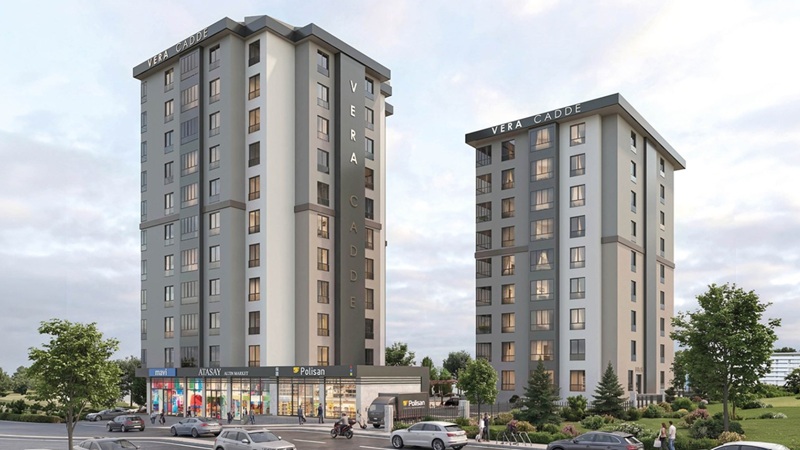 Vera Cadde, Sivas Merkez Kılavuz Mahallesi’nde modern mimariyle hayata geçiriliyor.