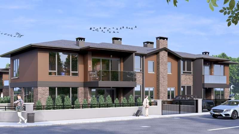 Villa Okçular, Bolu Merkez Okçular Köyü’nde modern mimariyle hayata geçirilmektedir.