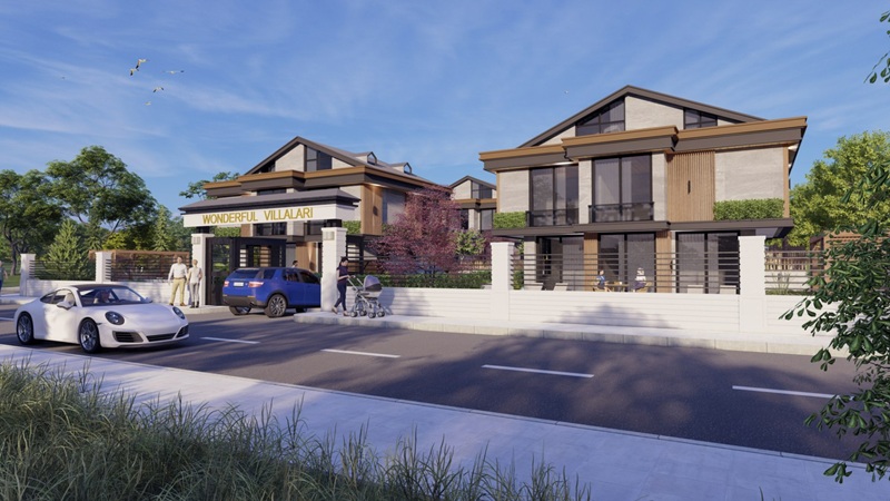 Wonderful Villaları, İstanbul Beylikdüzü Dereağzı’nda modern mimariyle hayata geçiriliyor. Projede