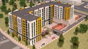 Pendik’te inşa edilen Zeytindalı Sitesi, 5 bin 734 metrekare büyüklüğündeki