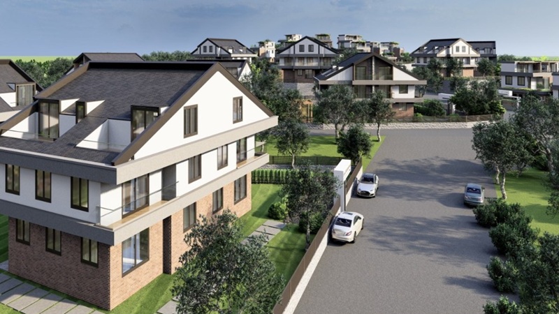 Zeytinli Bahçe Evleri, İzmir Dikili’de modern mimariyle hayata geçiriliyor. Projede