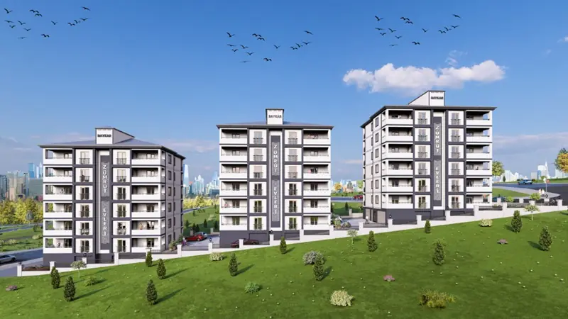 Zümrüt Evleri satılık daire fiyatları Zümrüt Evleri, Bayburt Merkez Şingah Mahallesi’nde modern mimariyle hayata geçirilmektedir.