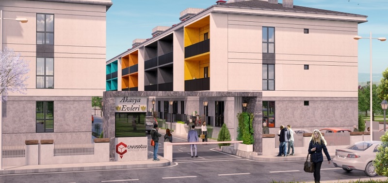 Abelya-Akasya-Açelya Sitesi projesi modern mimari tasarımı ve merkezi konumu ile
