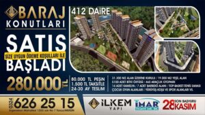 Baraj Konutları, İlkem Yapı imzasıyla güvence sağlamaya devam ediyor. Bölgede
