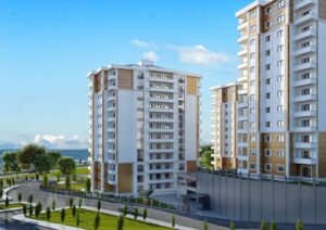 Haliç Park Evleri projesi 12 kata sahip olan 36 adet